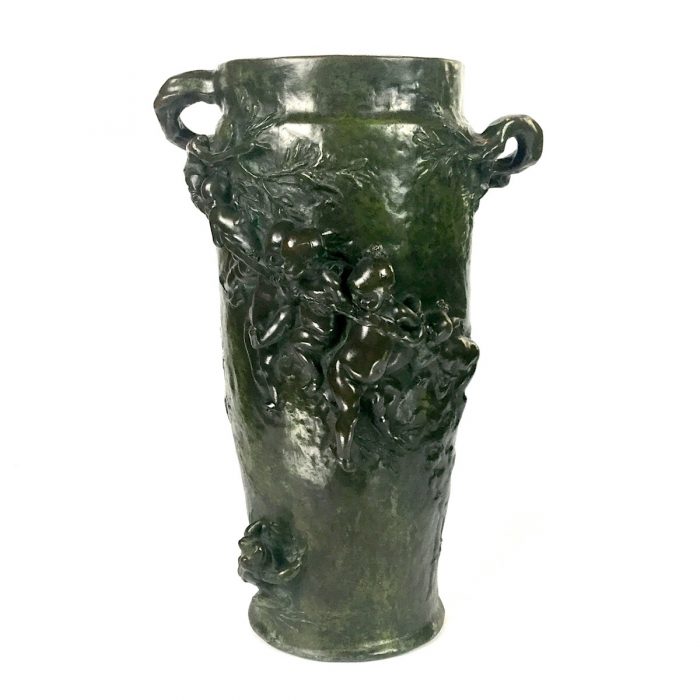 Joseph Chéret Bronze Vase 1884