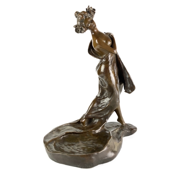 Georges van der Straeten Jugendstil Bronze Paris um 1900