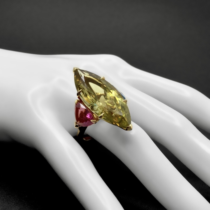 Christian Dior Cocktail Ring 1980er Jahre